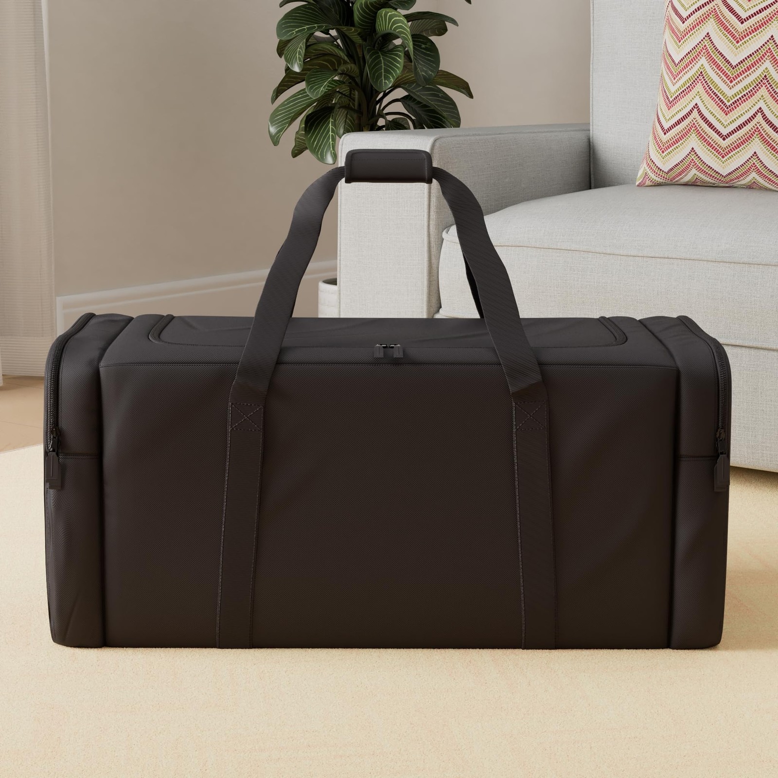 Heavy Duty Multi Pocket Travel Duffel Bag | Large Sports Gym Equipment with W…