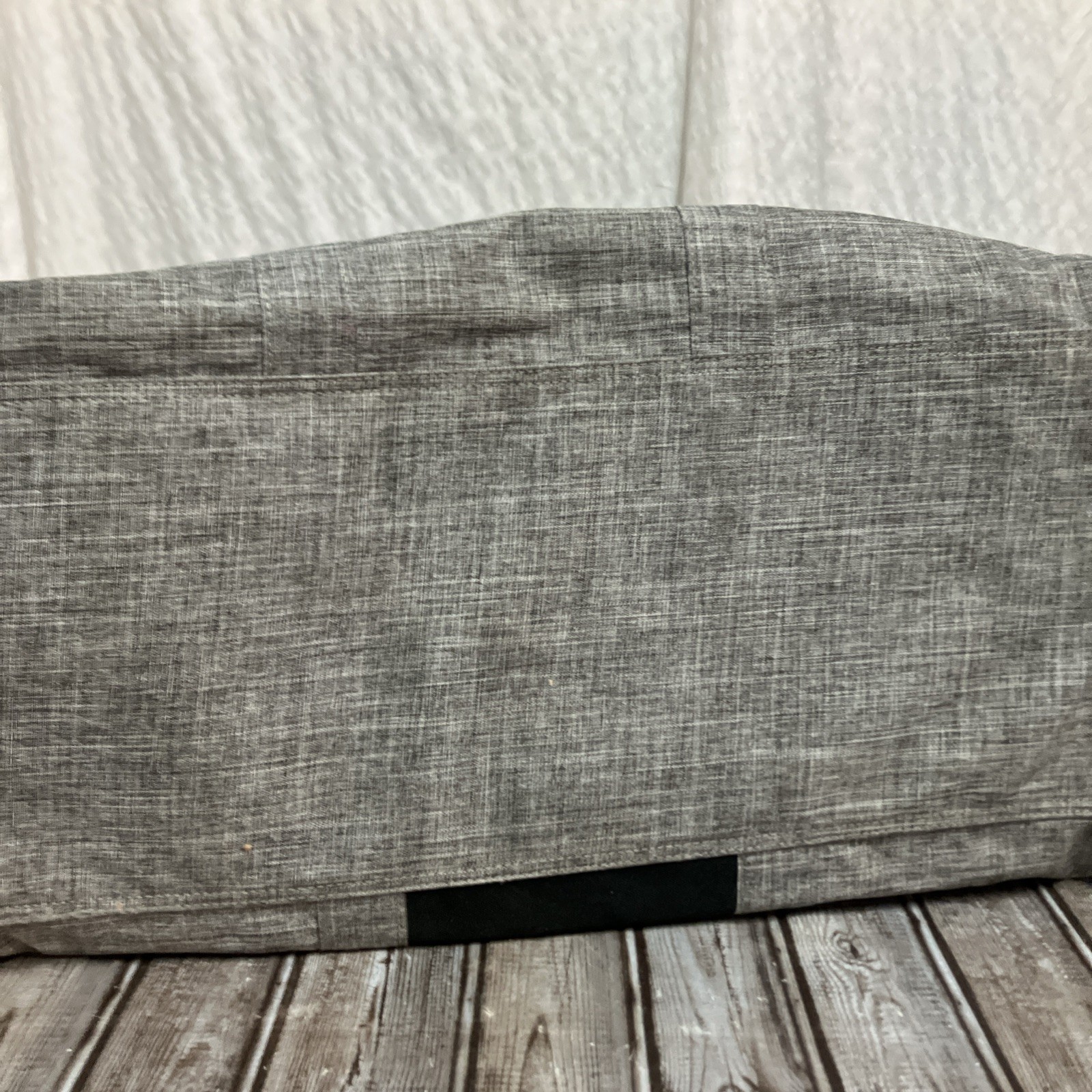 New Original Penguin Weekender Duffle Bag Grey Cross Stitch Large