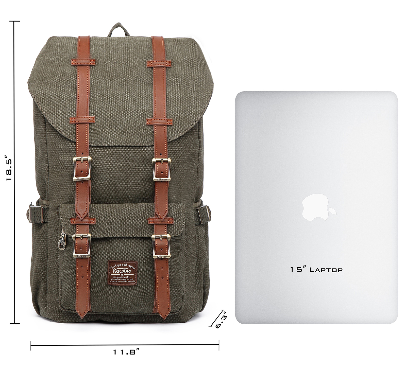KAUKKO Men Womens Laptop Outdoor Backpack School Bag Travel Camping Rucksack