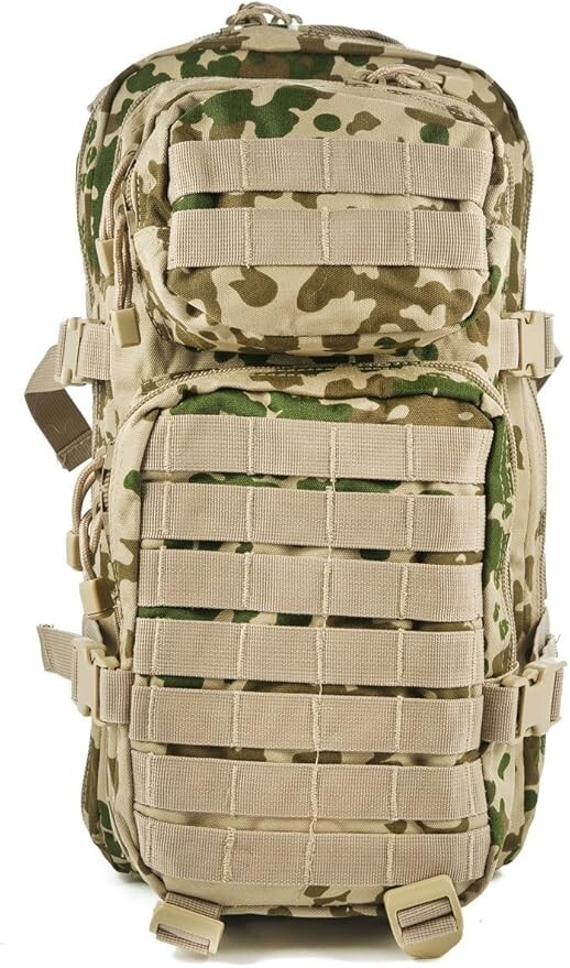 Tactical Backpack Combat MOLLE Rucksack US Assault Pack 20L German Tropical Camo