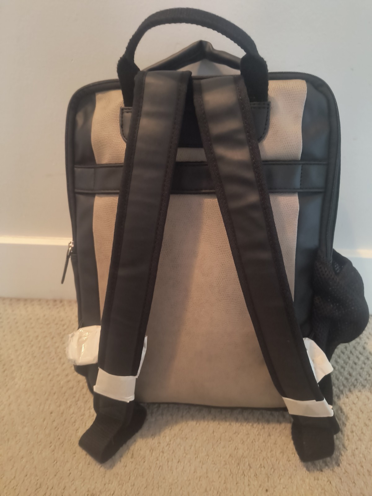 Cuero Estilo Vegan Leather Black Laptop Bag includes Dust bag FREE SHIPPING
