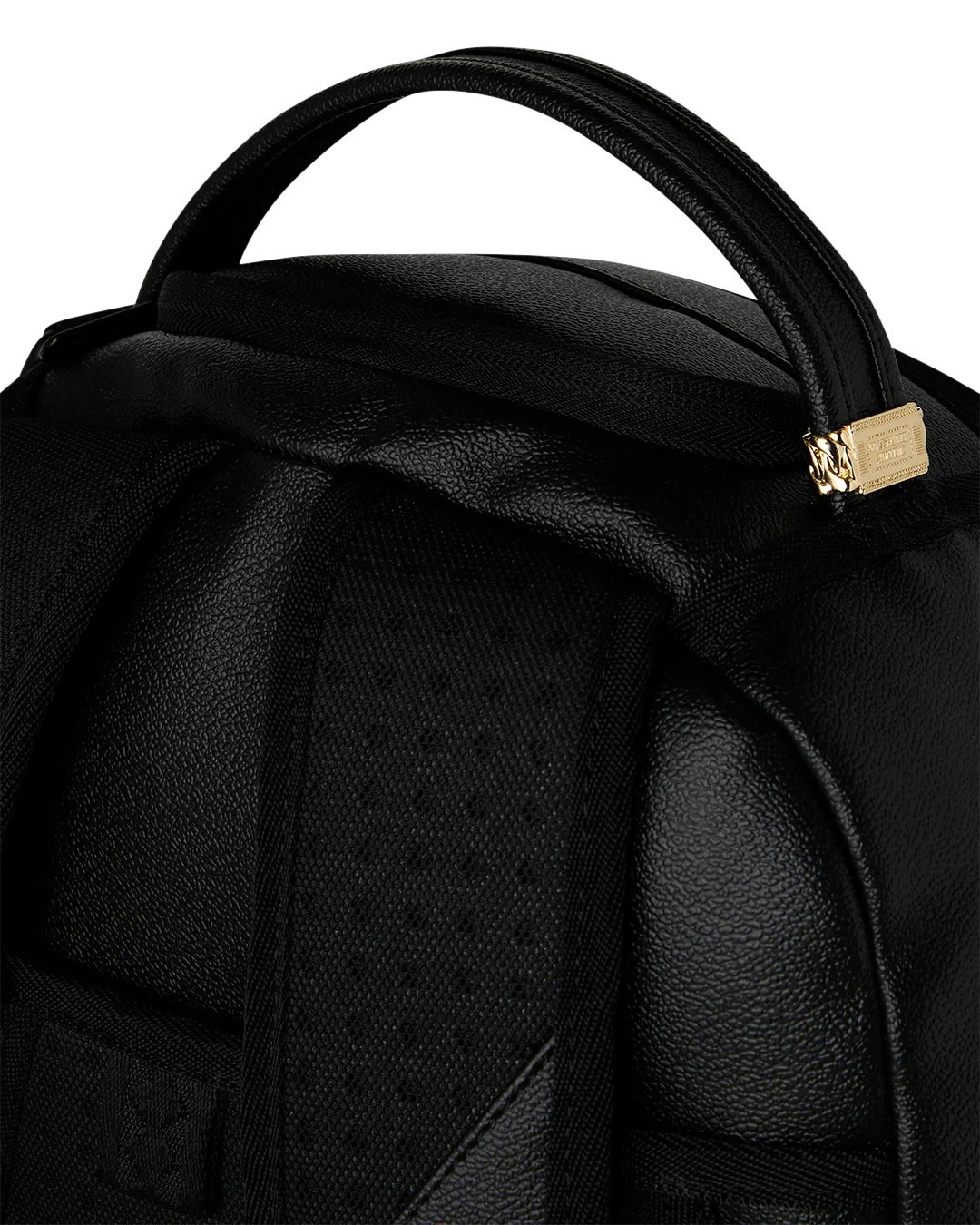 Sprayground Brick Gold Drip Backpack🔥Black Embossed Bookbag Large School Bag