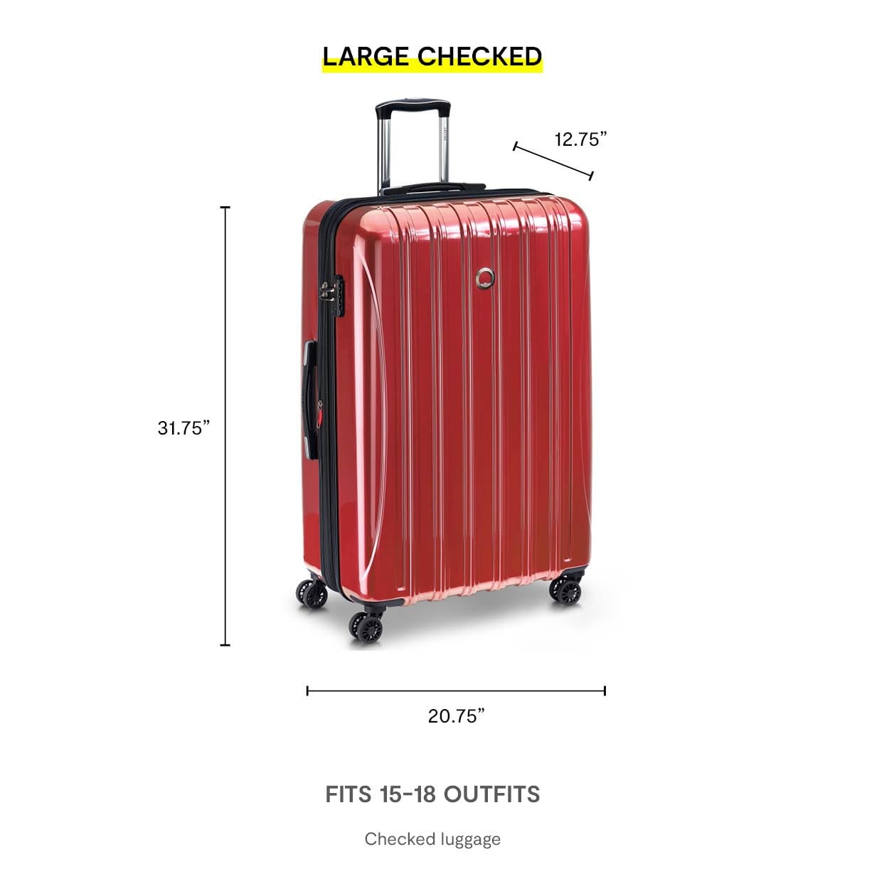 DELSEY Paris Helium Aero Hardside Expandable Luggage Spinner Wheels 29 Inch U8