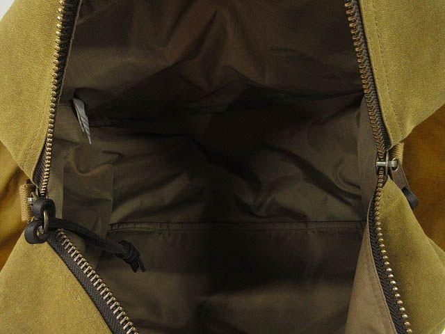 Filson Small Tin Cloth Duffle Bag 2-Way Boston Bag Beige Cotton Nylon