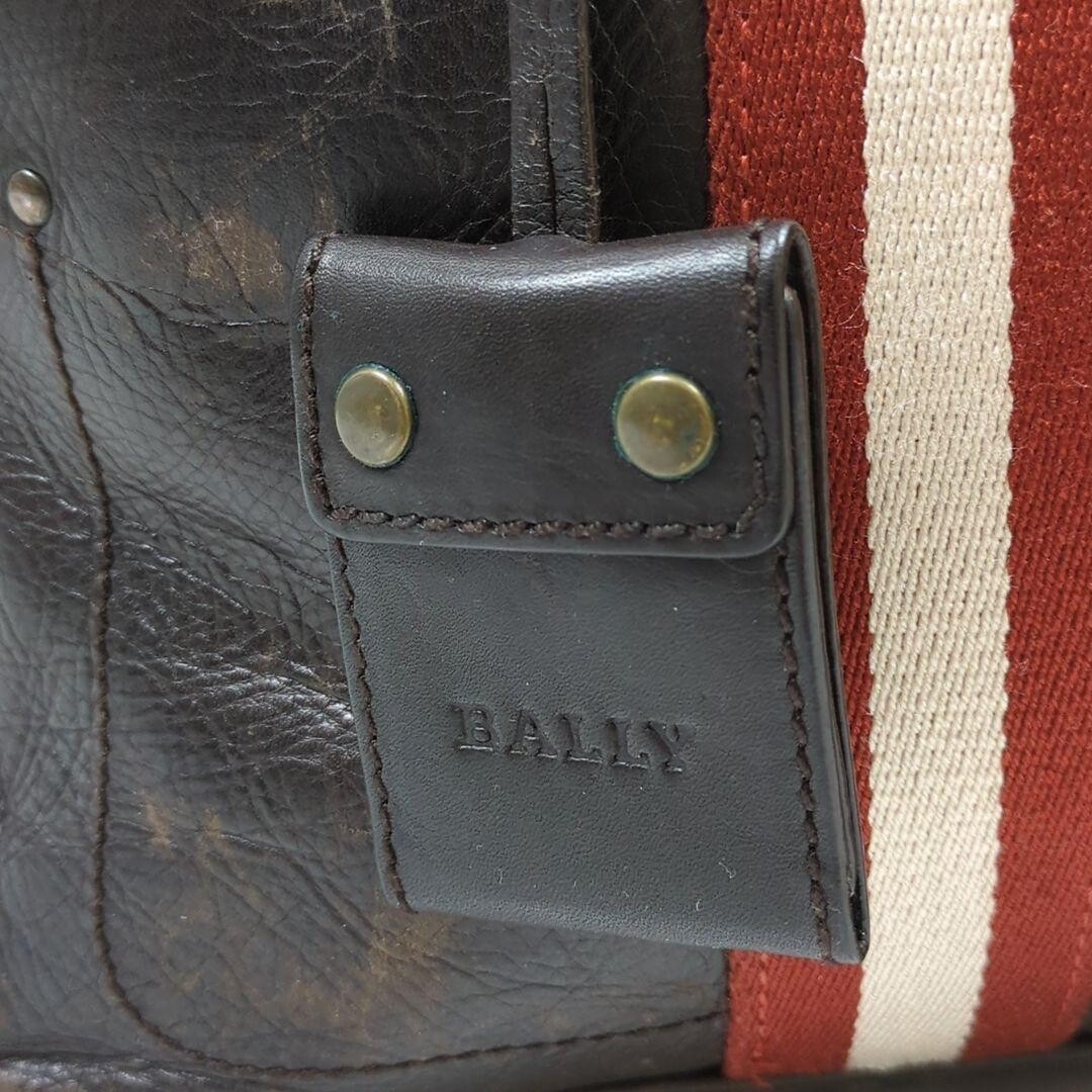Bally Brown Leather Briefcase Business Bag Trainspotting Men Zip 40cm 28cm LM