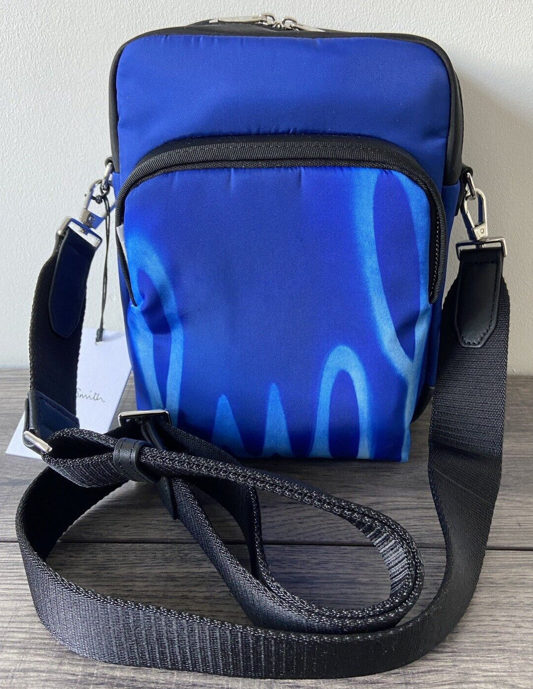 PAUL SMITH SPRAY LOGO CROSSBODY FLIGHT BAG RETAIL BNWT