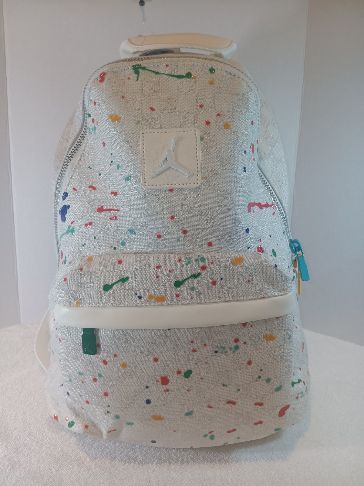 New Authentic Jordan Monogram Jumpman Backpack Sail Splatter