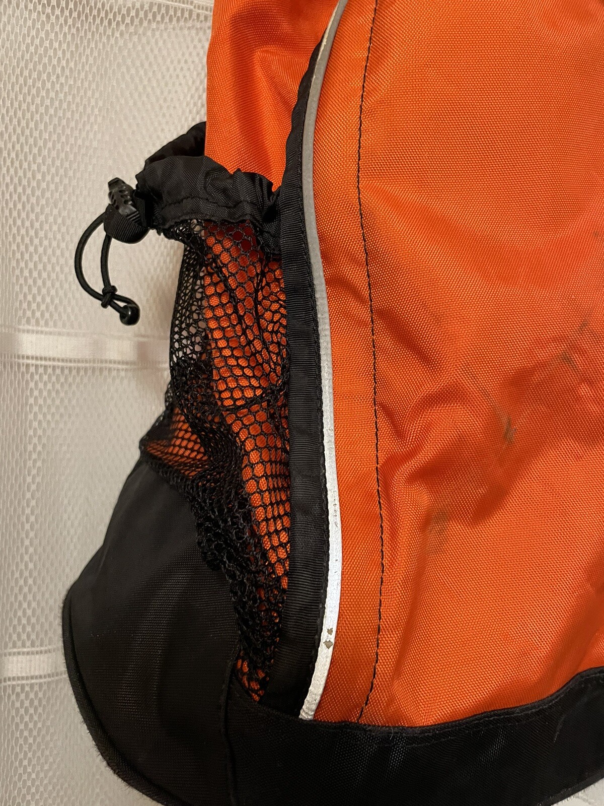 Gear For Sports Orange Travel Drawstring Sling Back Tote Bag. USED SEE PHOTO’s