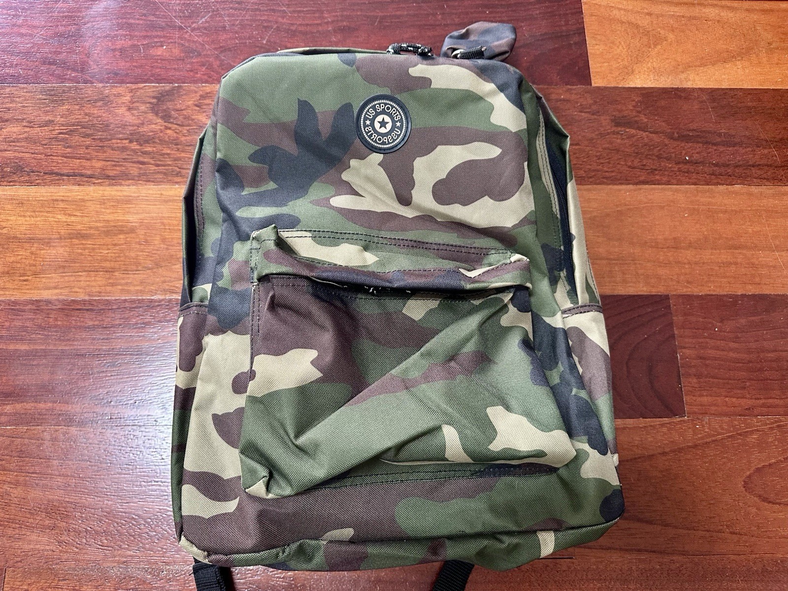 US Sports Army Camouflage Backpack Zip Closure with Pockets – New Without Tags