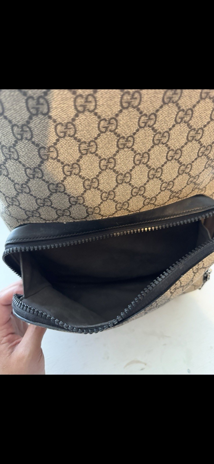 Gucci GG Supreme Canvas Backpack w/ Dust Bag