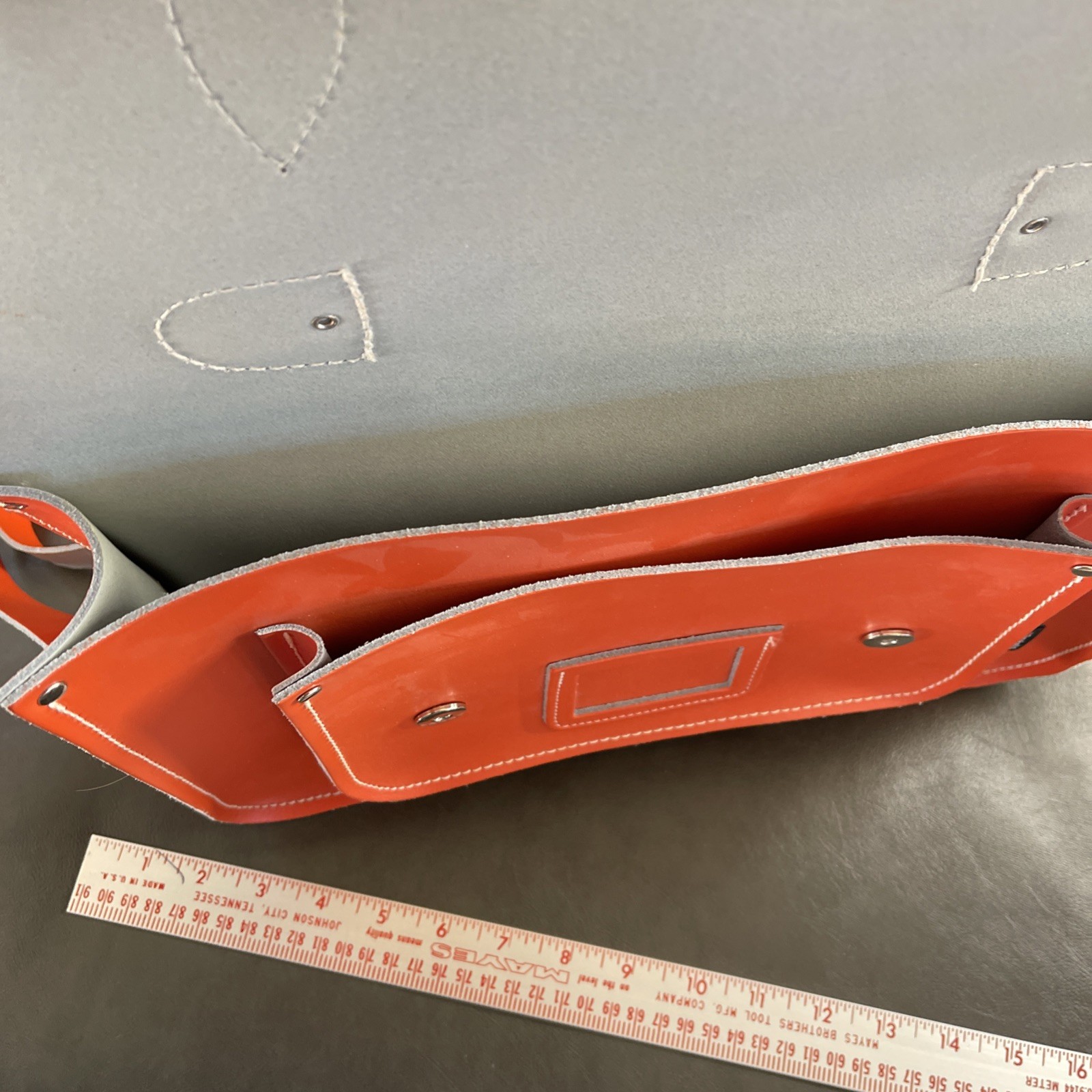 Zatchels Leather Bag Orange. Genuine Leather Satchel Purse, Bag. Brand New. No T