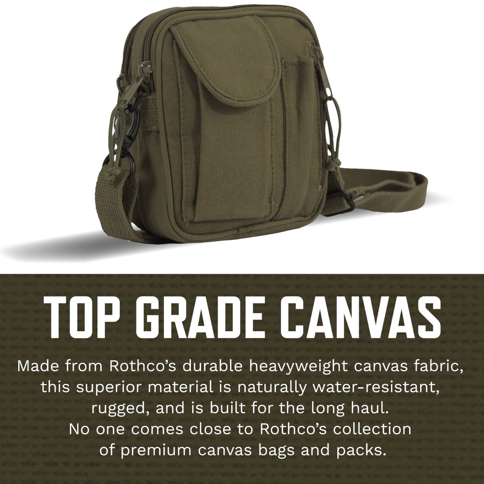Rothco Tactical Organizer Shoulder Pouch Camo Field Bag Purse Travel Camping