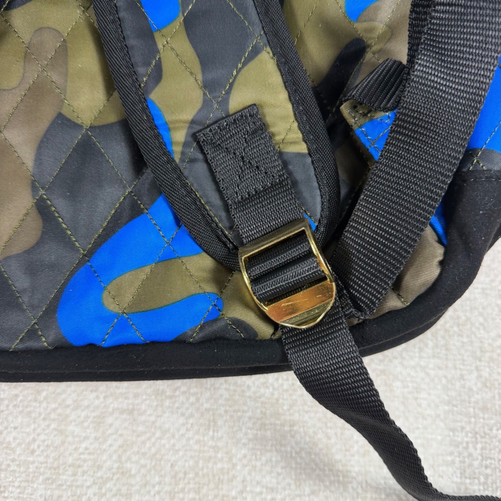 Cookies Smell Proof Quilted Camo Backpack Blue Olive Green Streetwear Bag NEW