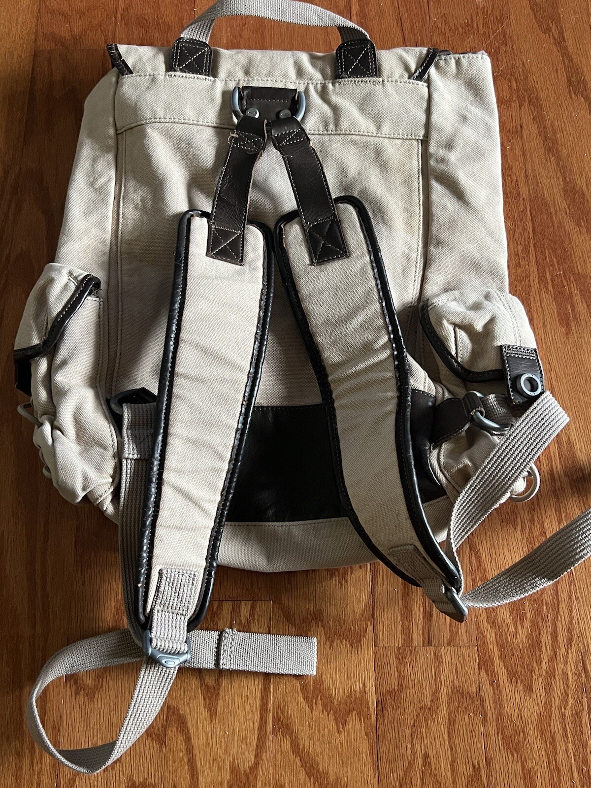 OAKLEY TACTICAL FIELD GEAR AP BAG Canvas Leather Pack Sling Carry Backpack
