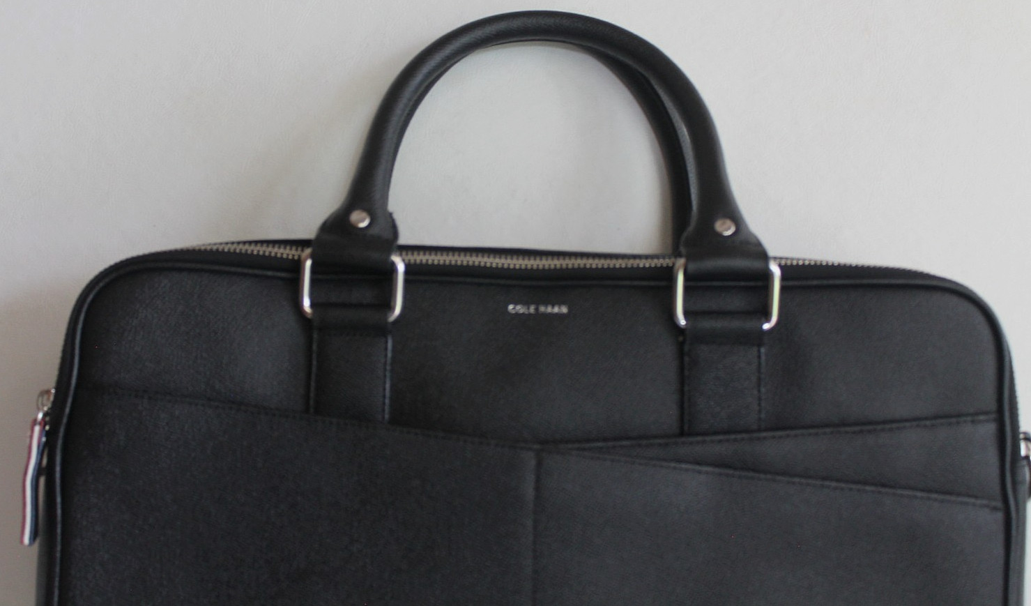 Cole Haan American Airlines Black Leather Attaché’ Briefcase Bag NEW!