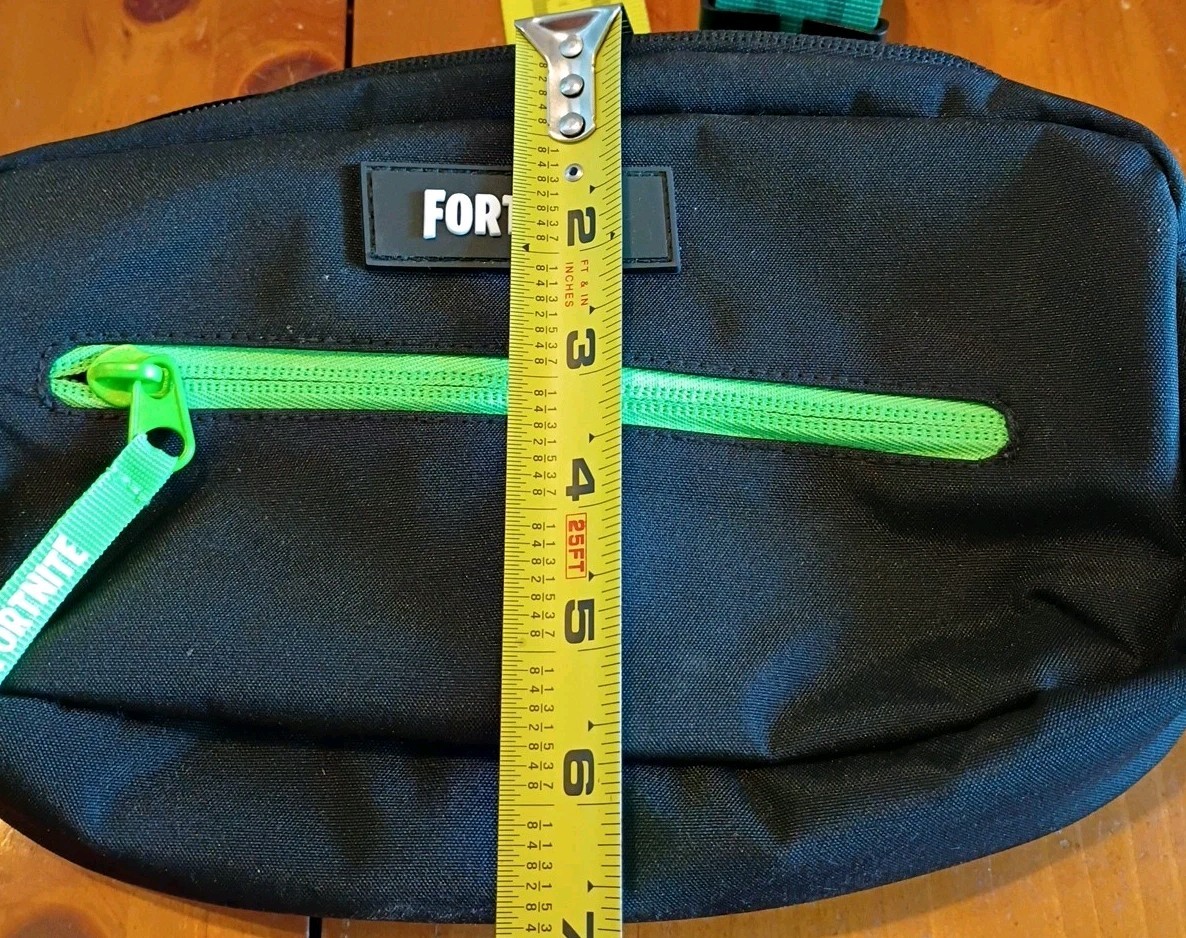 Fortnite Black Rainbow Ombre Strap Adjustable Three Pockets
