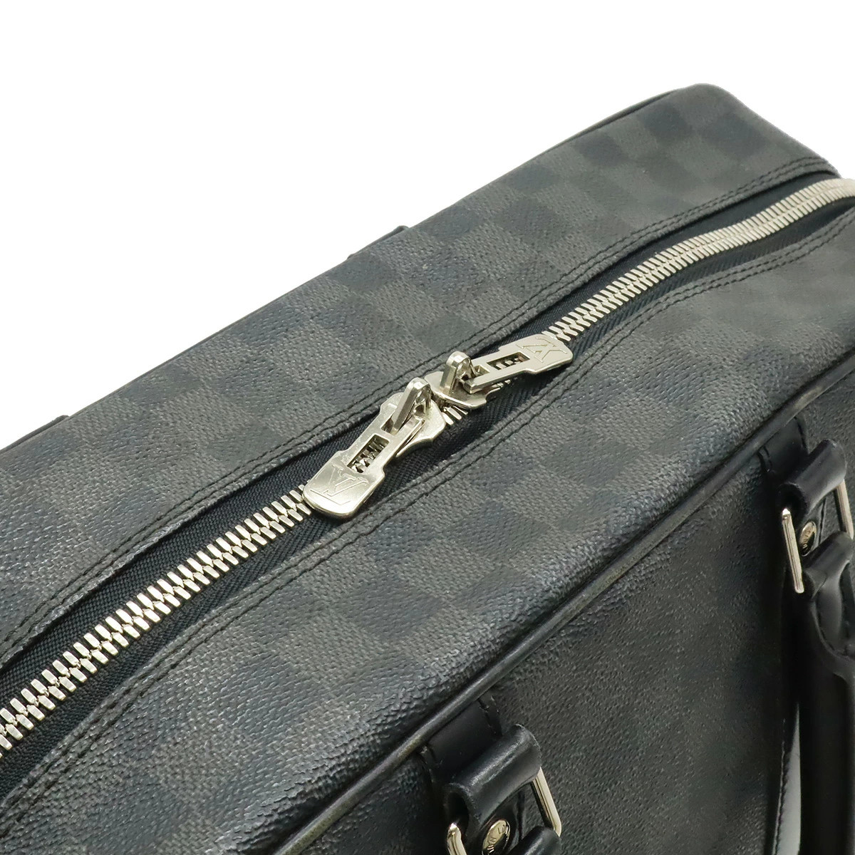 LOUIS VUITTON Damier Graphite Porte Document Voyage GM Briefcase Black N41123