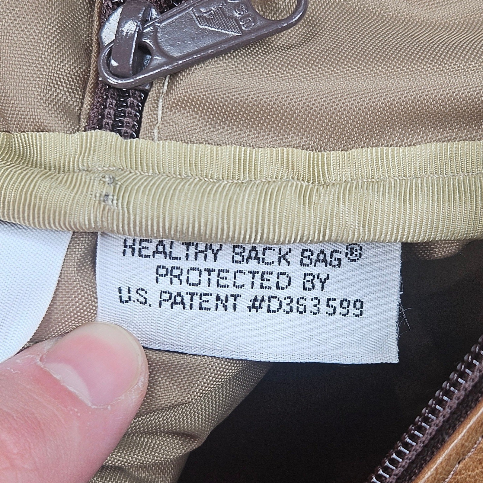 AmeriBag Healthy Crossbody Back Bag Back Unisex Brown Leather Sling Ergonomic