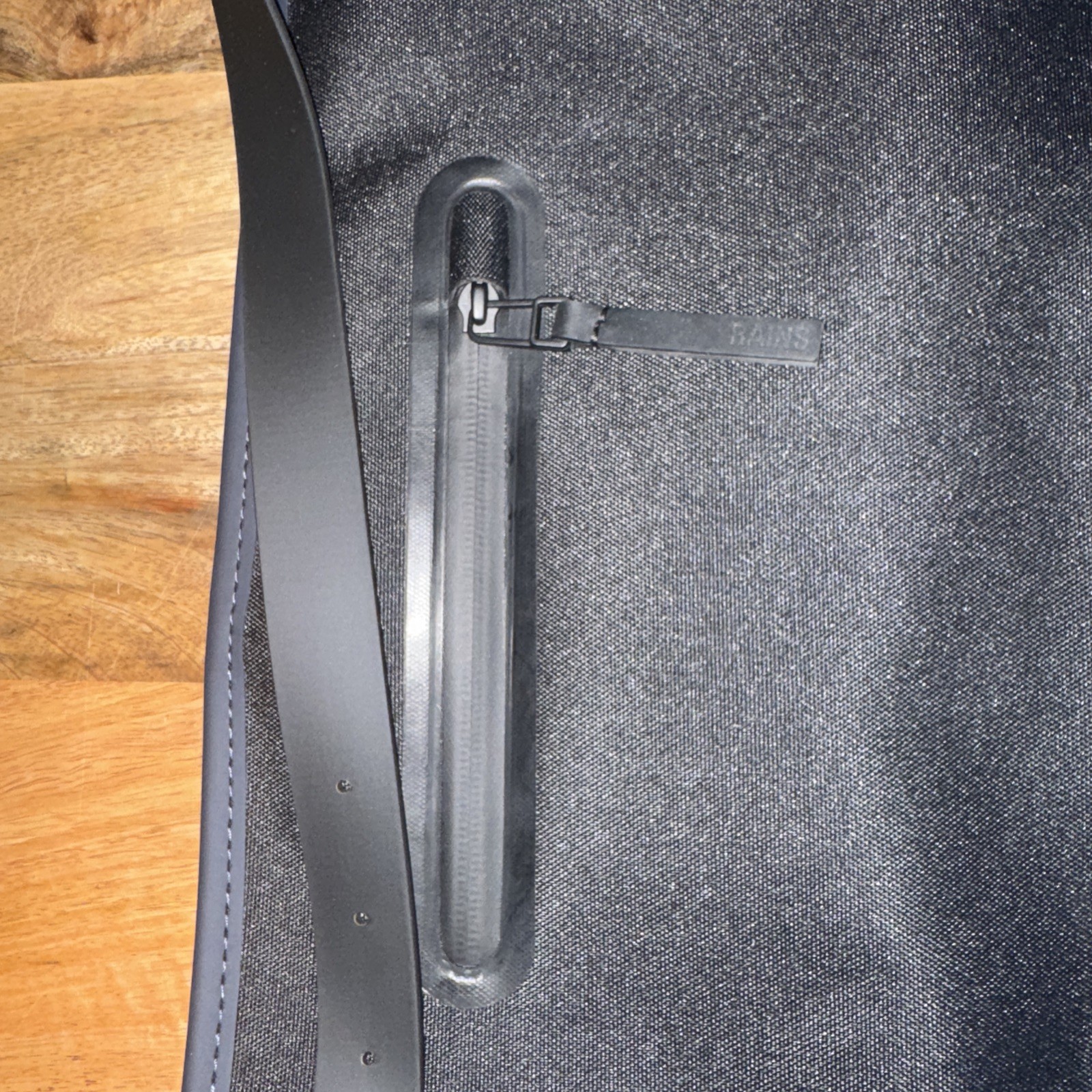 RAINS NWOT Backpack Waterproof Matte Navy Blue Work School Computer Backpack