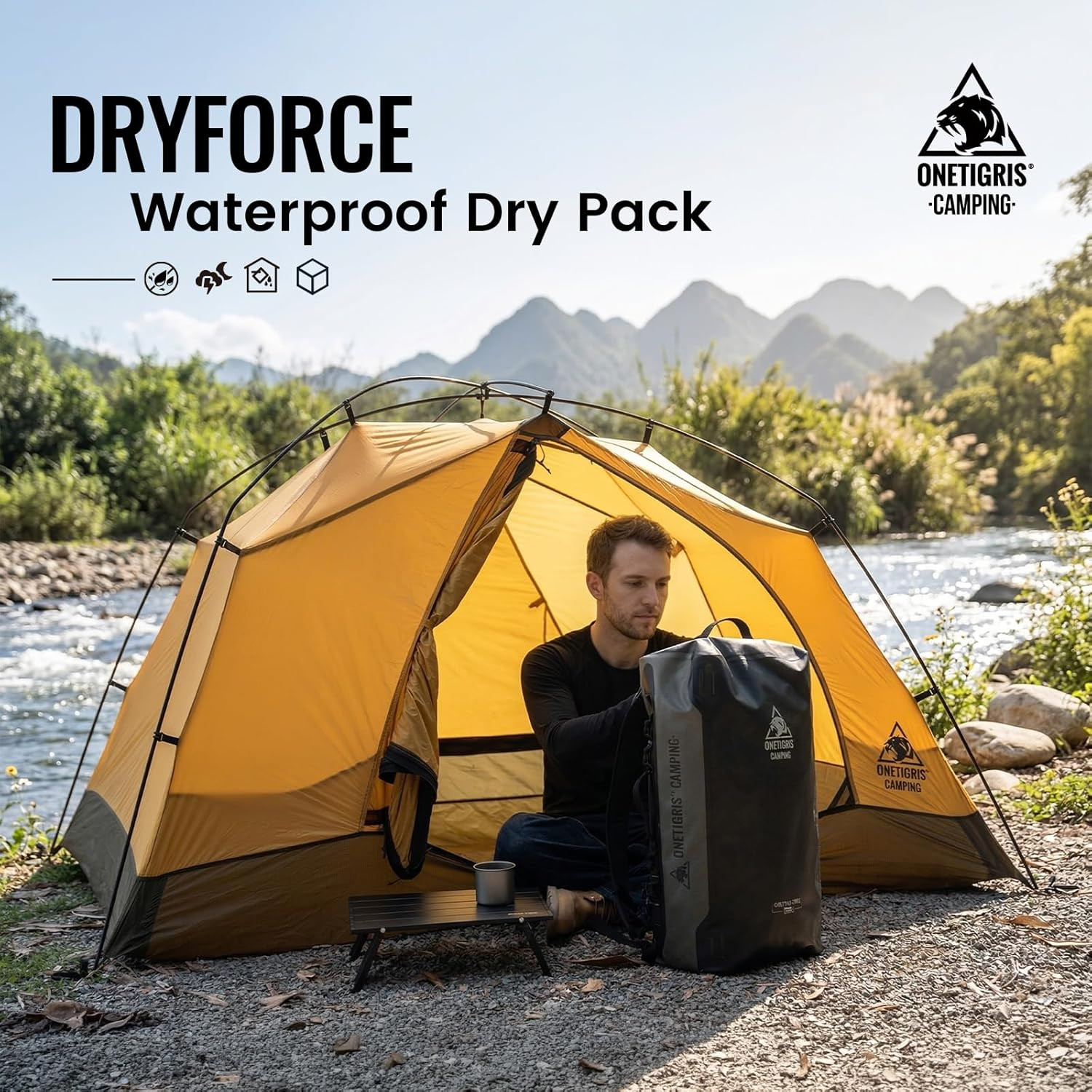 Dryforce 50L Waterproof Duffel Bag – Heavy Duty TPU Dry Bag for Adventure