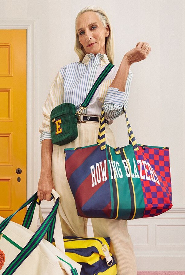 Rugby Stripe Reusable Tote Bag, Rowing Blazers x Target, Brand New with Tags
