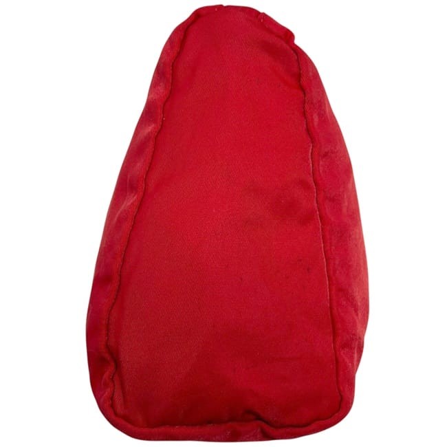 Prada pouch, red Tessuto leather, nylon, used, size 60, PRADA zipper,