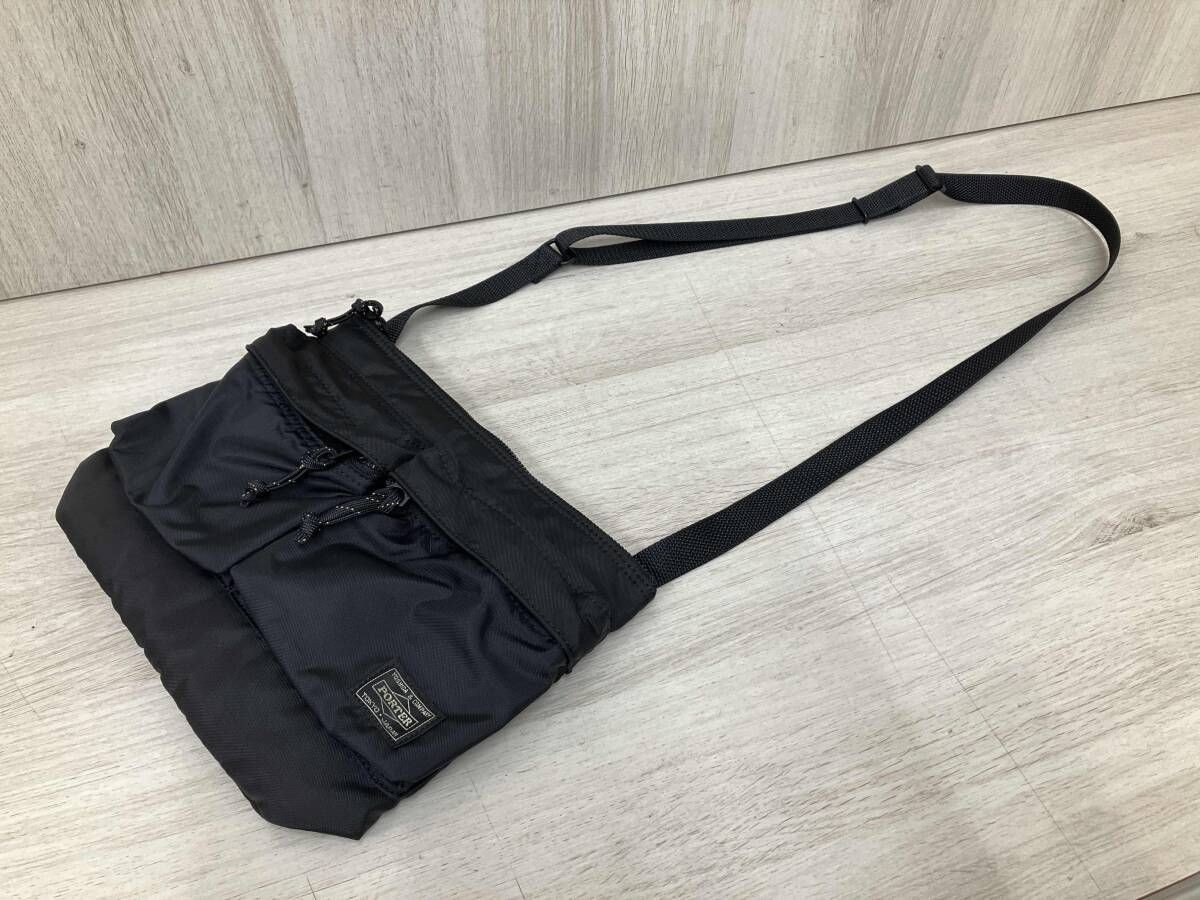Yoshida & Co.Porter Force Shoulder Bag S 855-05458 Black &removable pouch used