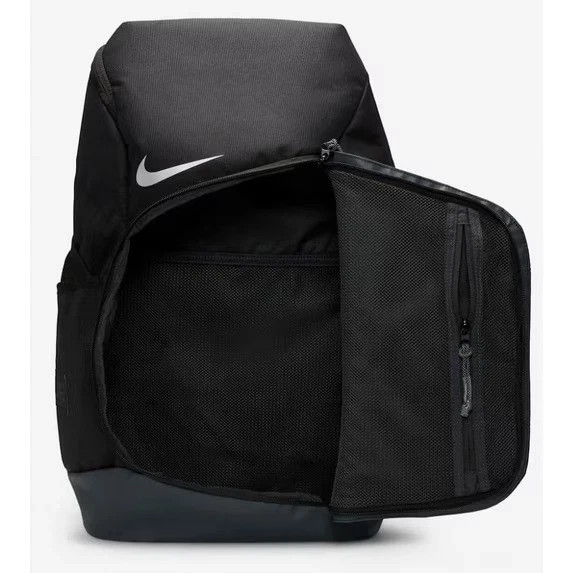 Nike Mens Hoops Elite Backpack, Black Anthracite and Metallic Silver