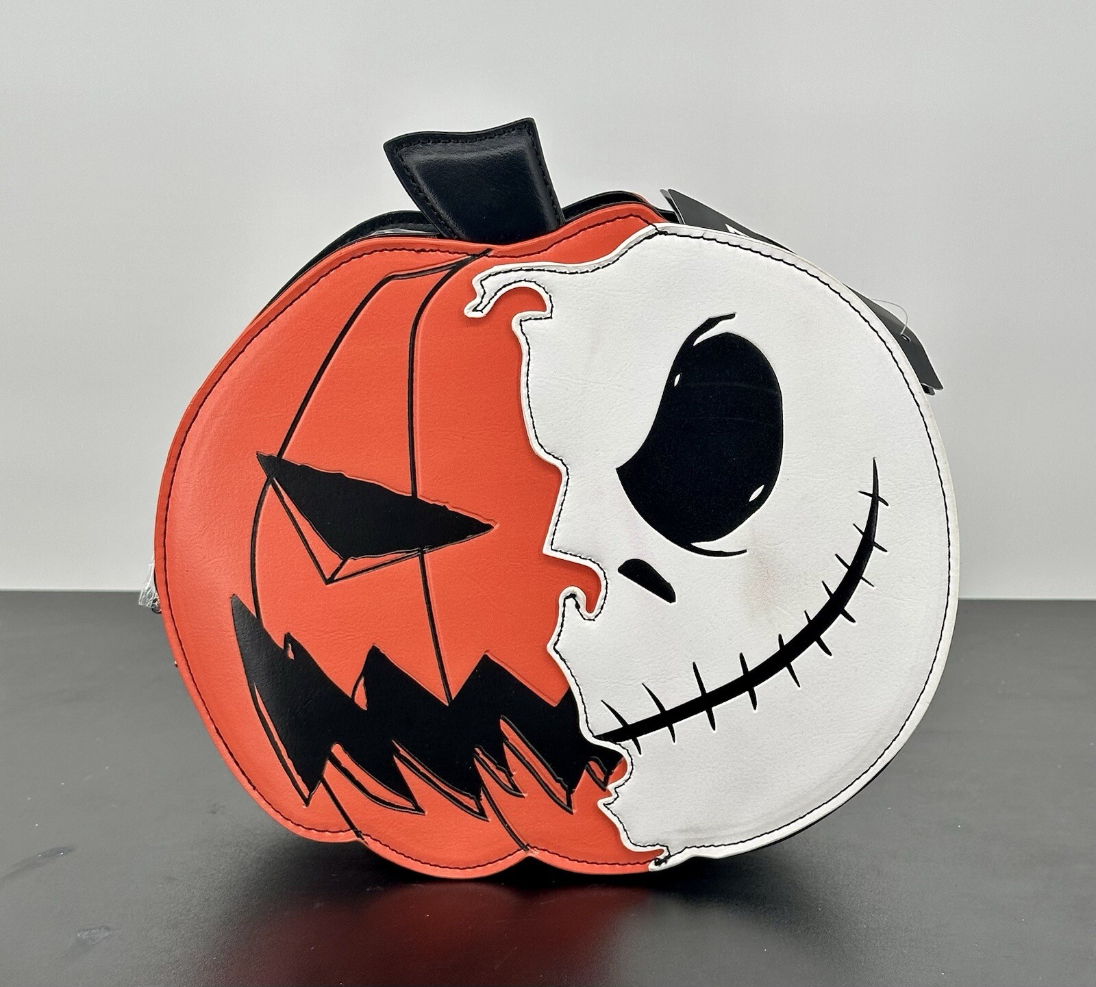 The Nightmare Before Christmas Jack Pumpkin Split Glow-In-The-Dark Crossbody Bag
