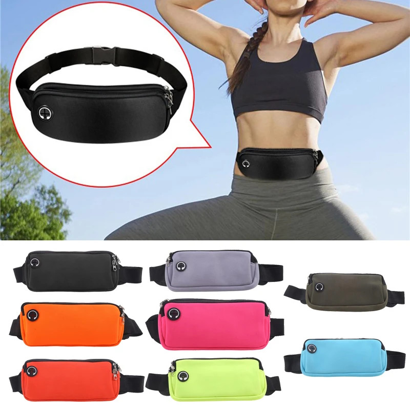 Causal Waist Pack Waterproof Sport Bag Women Men Multifunctional Running Waist B