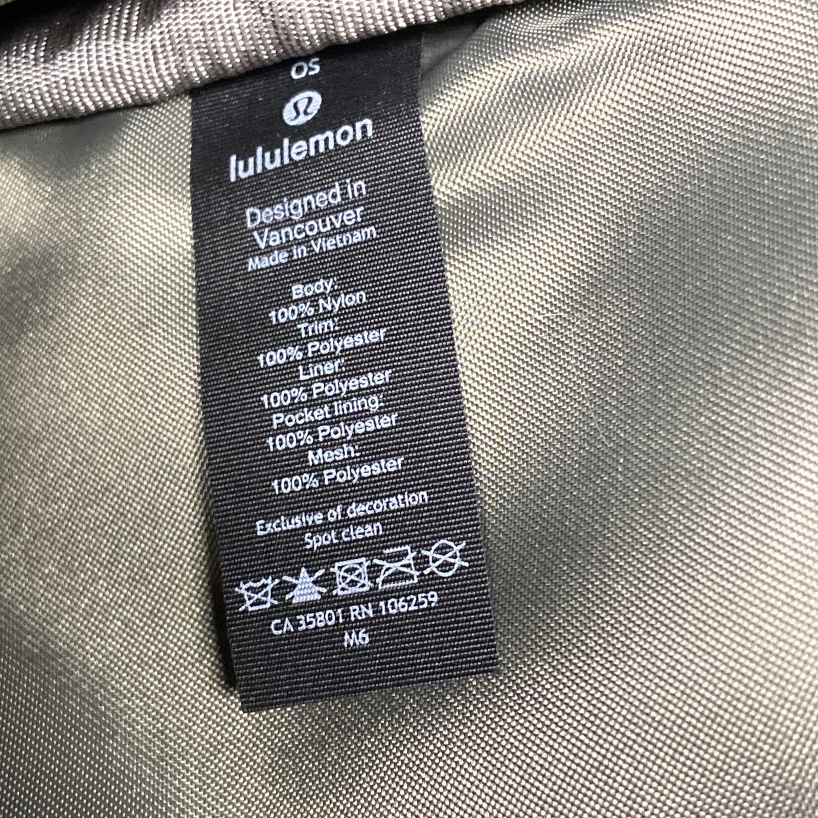 Lululemon Gray Early Embark Travel Messenger Computer Laptop Bag Cross Body EUC