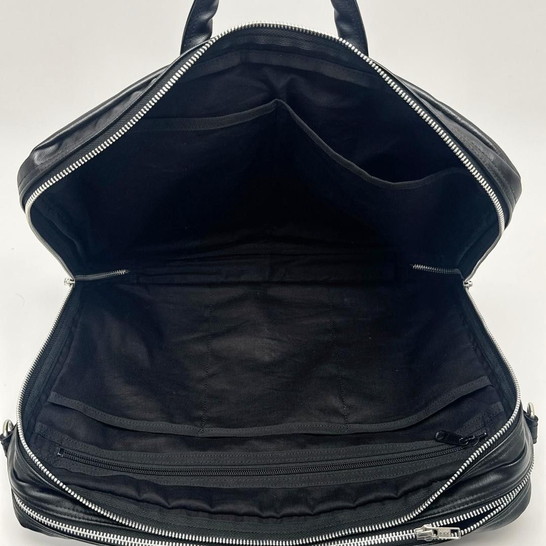 Porter Free Style 2Way Briefcase Black A4 Laptop Bag 707-08208 Excellent Japan