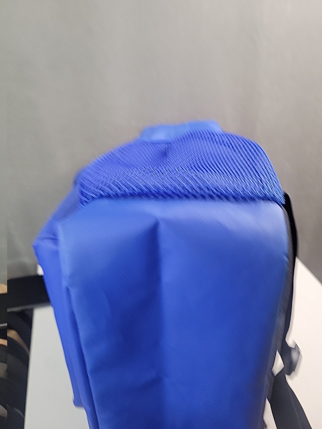 RARE JanSport Coated Royal Blue Backpack Hyperbreak Bag Water Bottle Holder