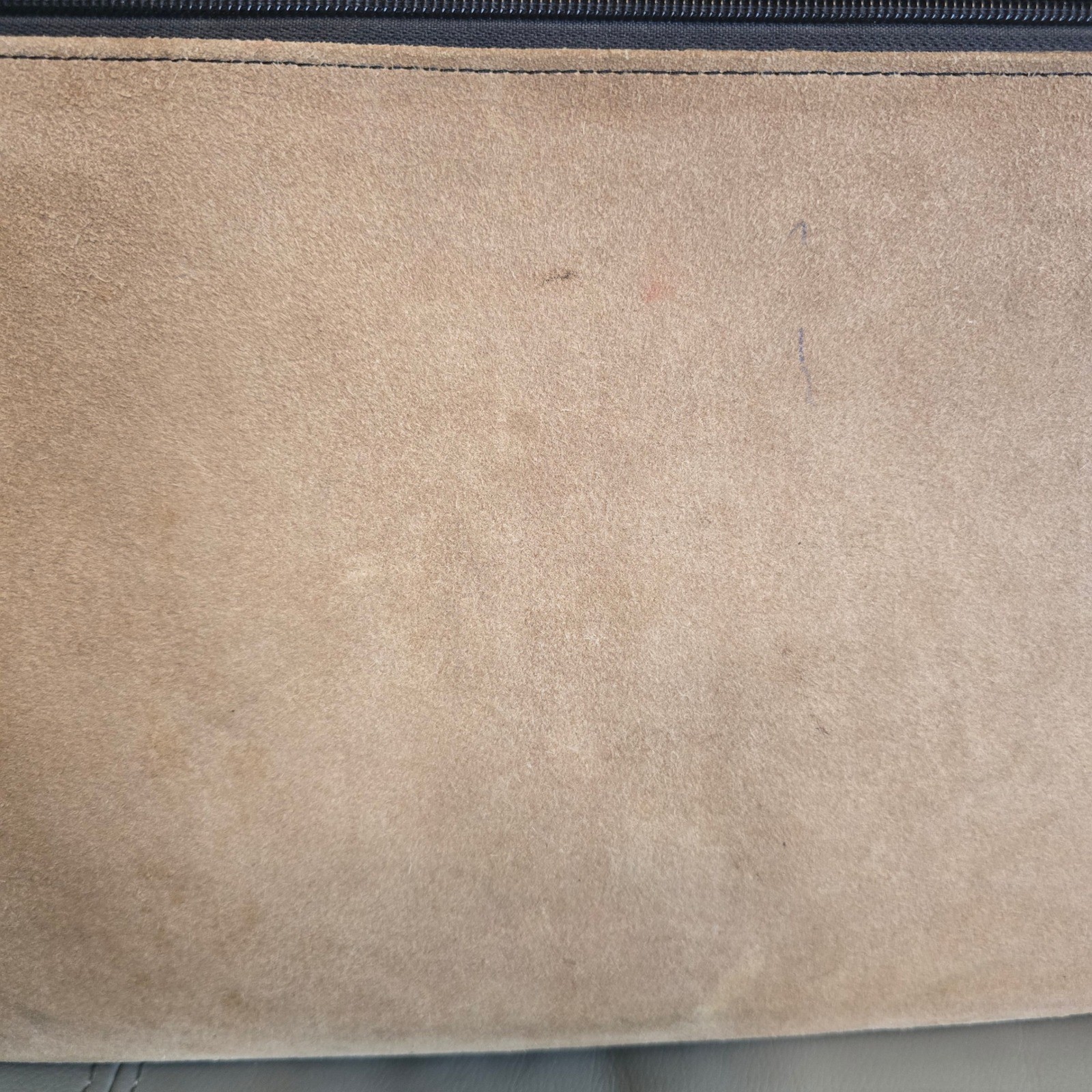 Stetson Mens Suede Leather Briefcase Tan Brown Laptop Messenger Bag Vintage