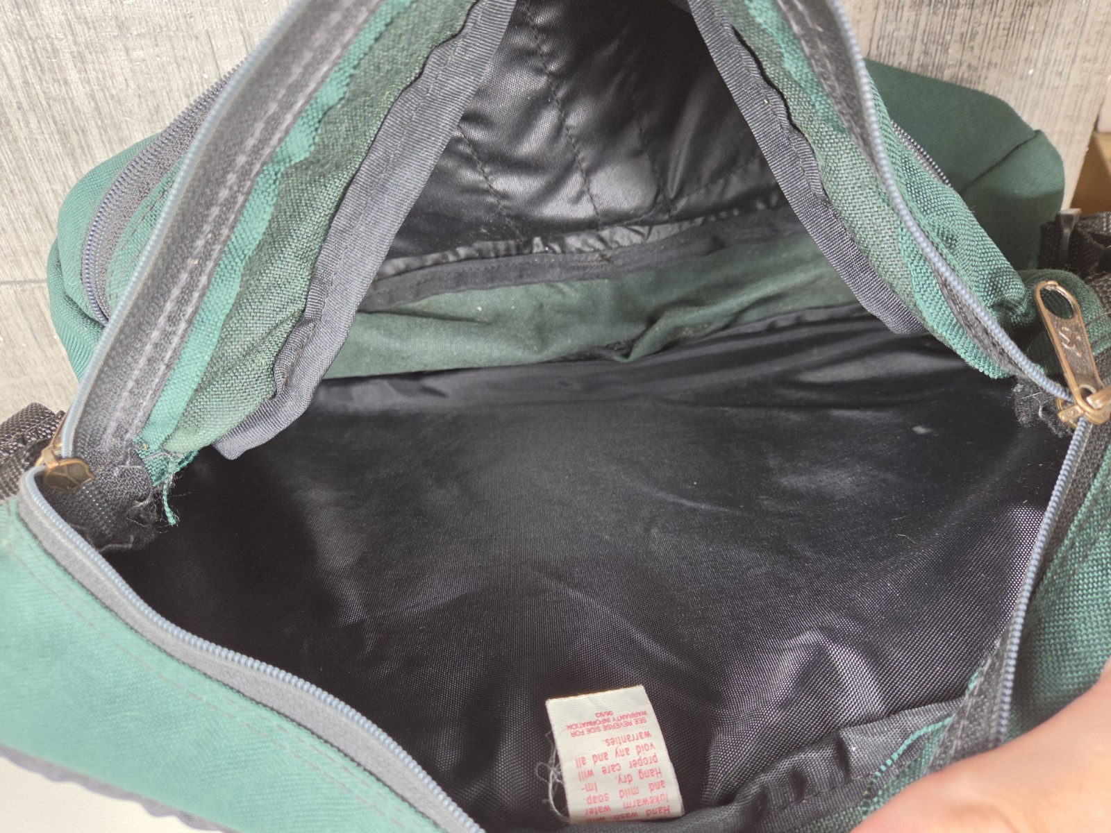 Vtg Jansport Messenger Laptop Bag Shoulder Strap Green w/Design Made In USA Y2K