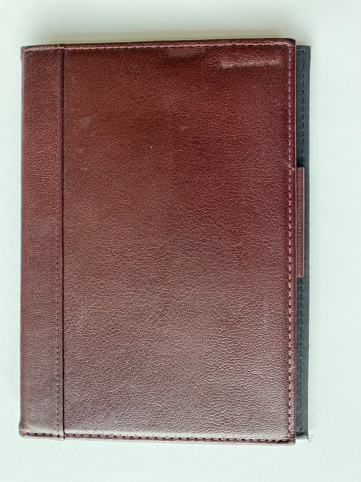 Portfolio Book Cover Burgundy 9″ x 6.5″ Genuine Cowhide Leather Made In USA