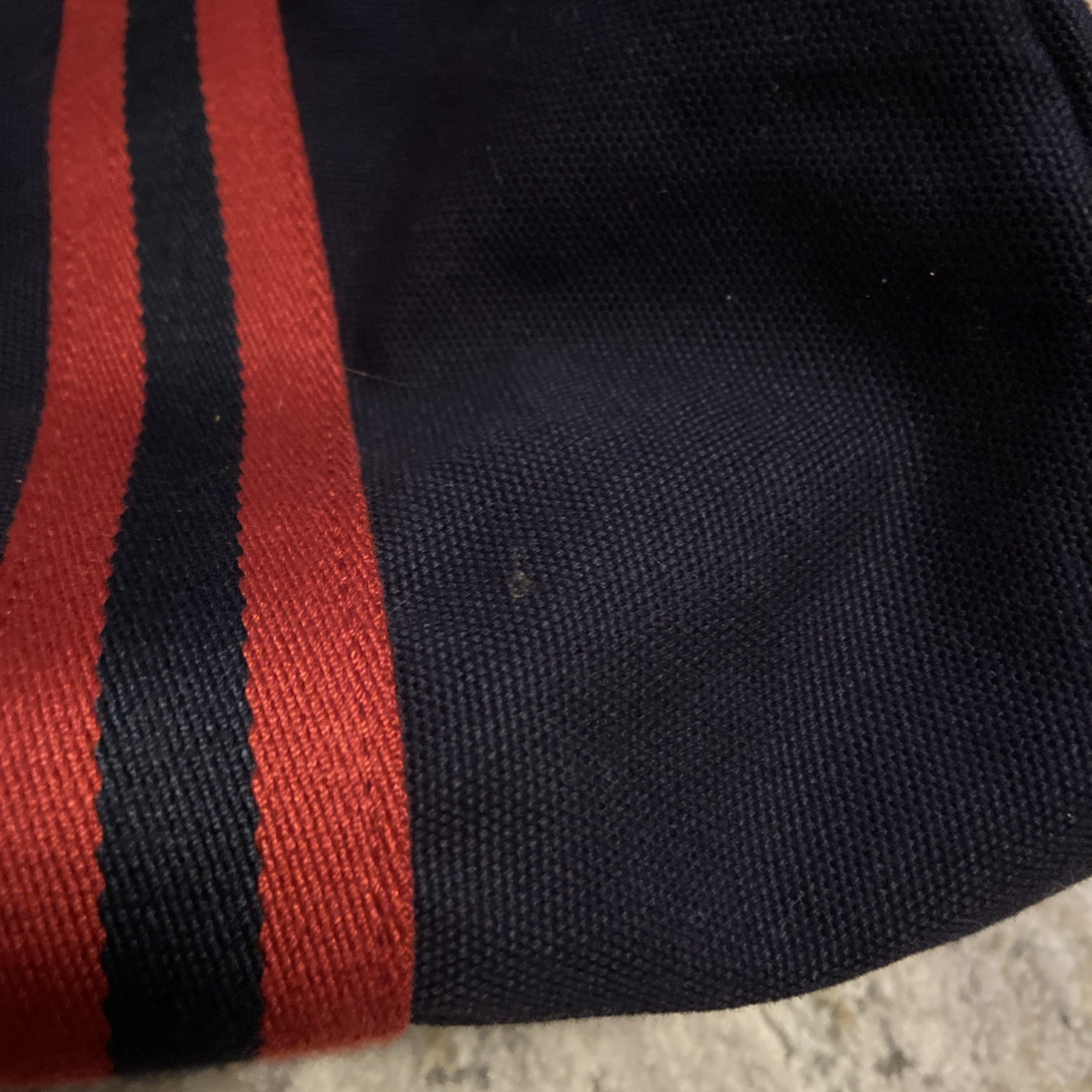 Tommy Hilfiger Weekender Duffle Bag Navy Unisex Canvas Blue Red Brown