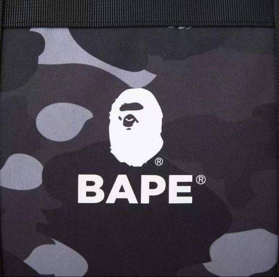 A BATHING APE BAPE Black CAMO Duffel Bag SPRING Collection 2022 book appendix