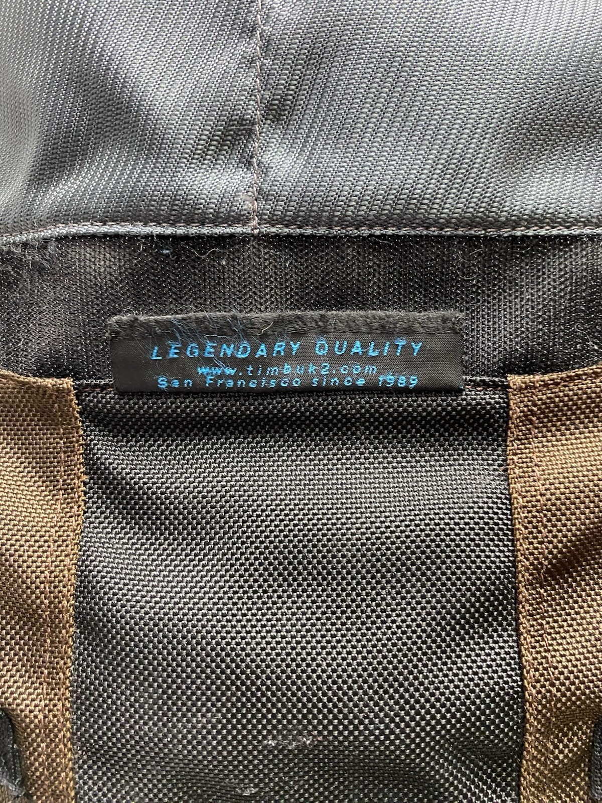 TIMBUK2 Medium Brown & Black Messenger Commute Bag Laptop Luggage Passthrough
