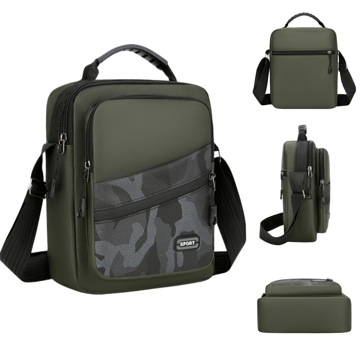 Men’s Navy Handbag Shoulder Bag Crossbody Casual Camouflage Style