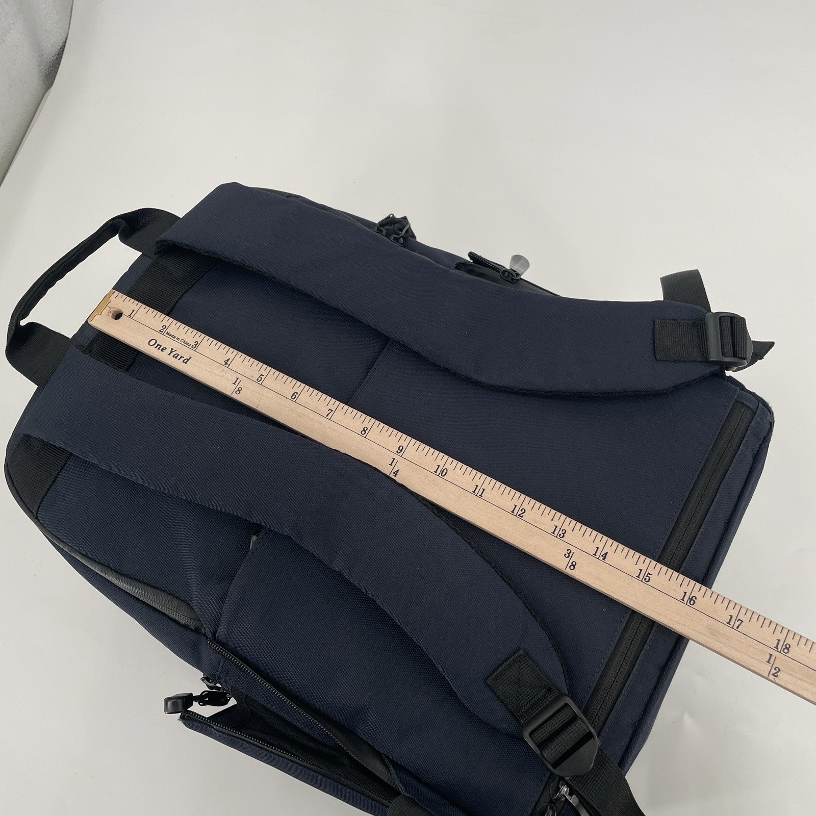 Lo & Sons The Hanover Deluxe 2 Backpack Laptop in Navy Blue -Everyday Travel Bag