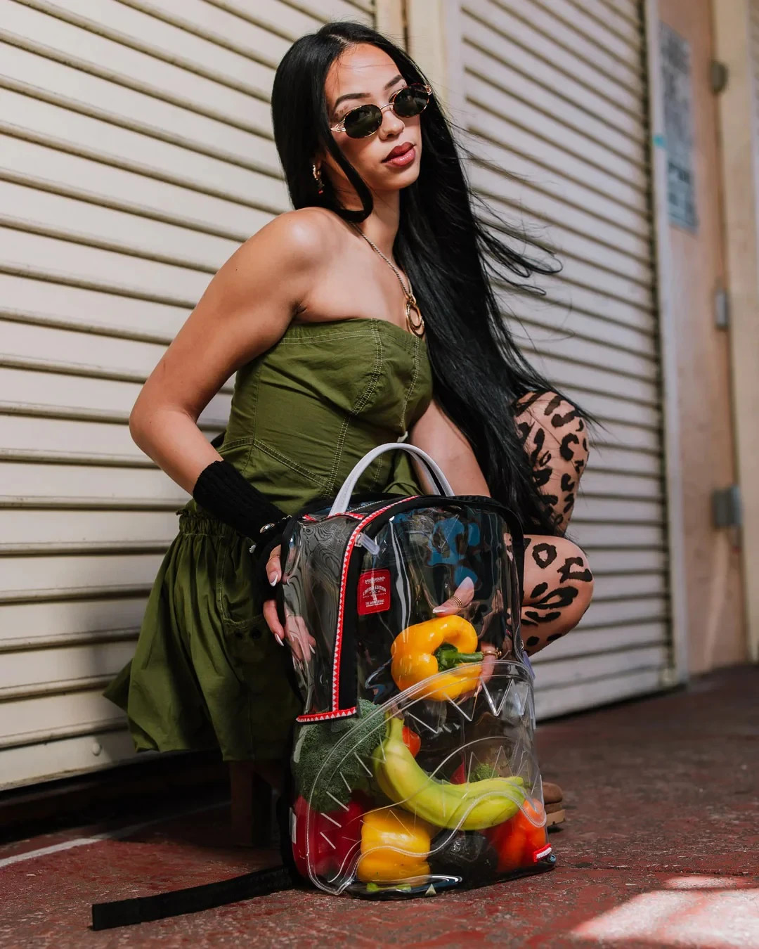 Sprayground 100% Transparent Backpack🔥New VSM Piping Clear Bookbag School Bag