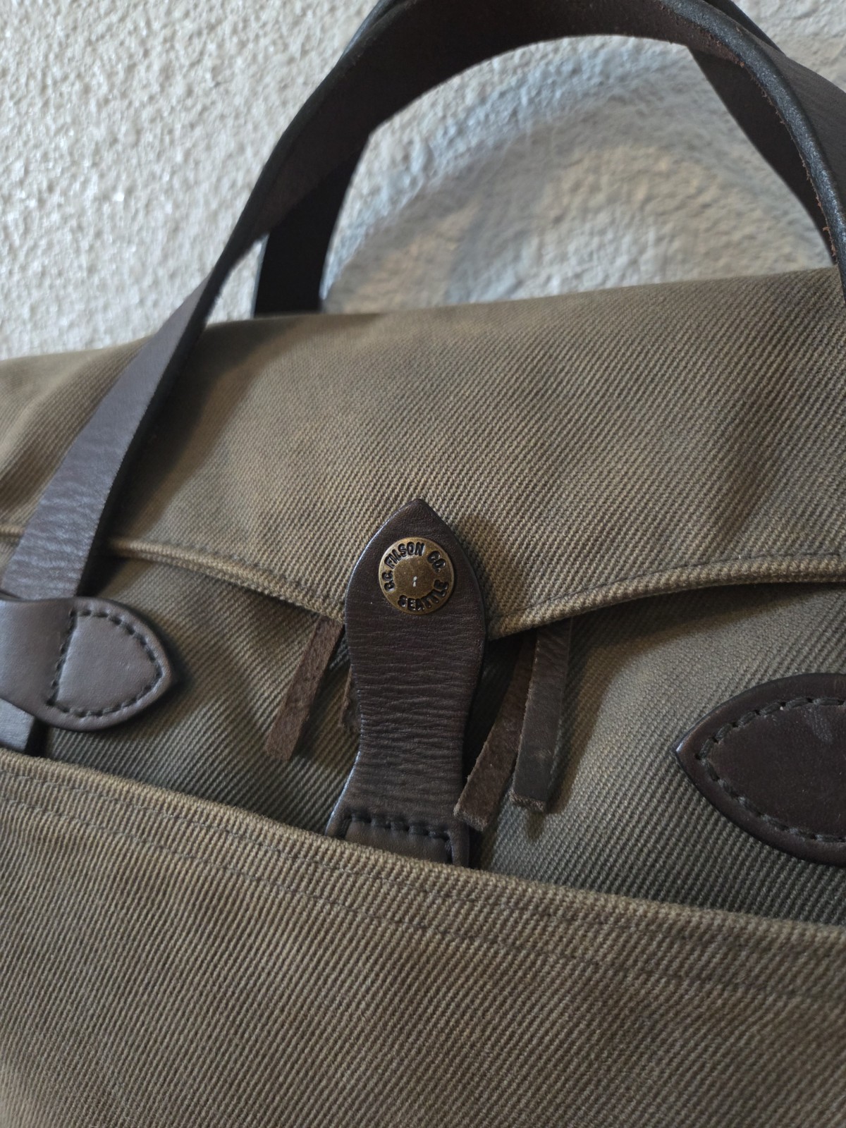 Filson Rugged Twill Original Briefcase | Otter Green | Made in USA | MSRP $499