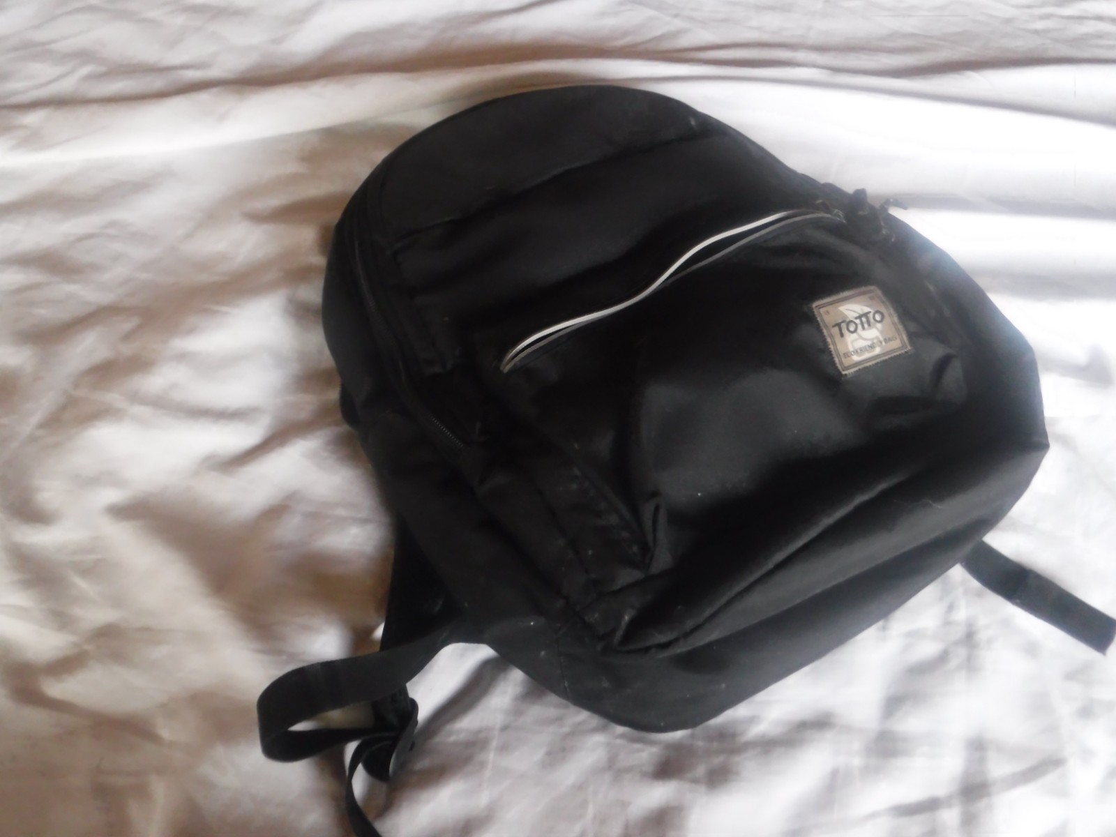Totto Eco Friendly Bag Black Backpack Pre Owned