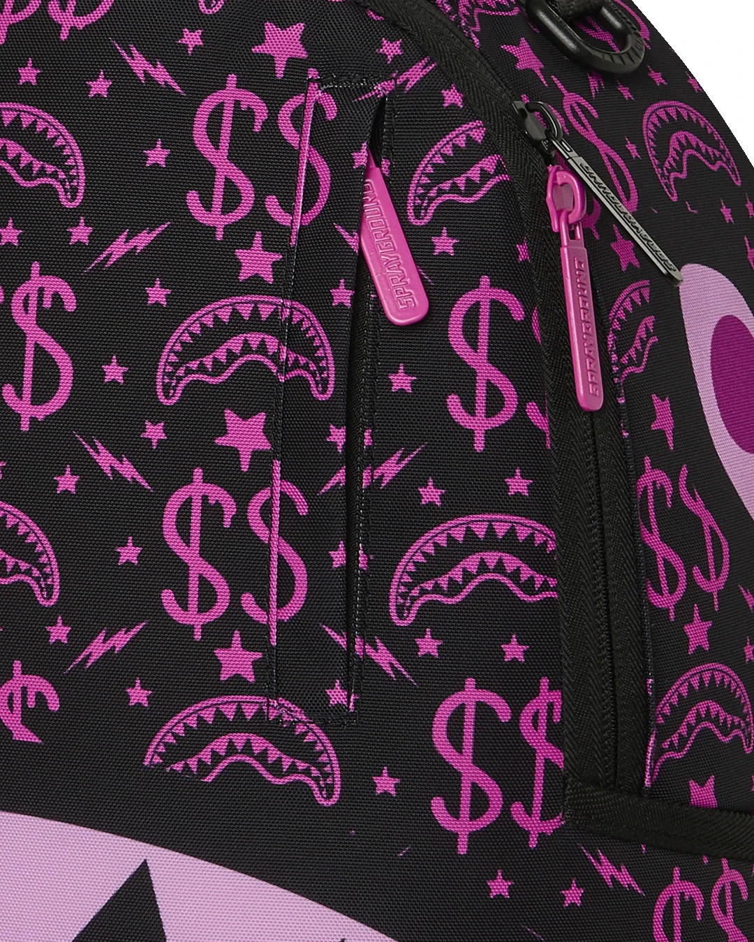Sprayground Money Maker Purple Backpack🔥New Black Bookbag Large School Bag