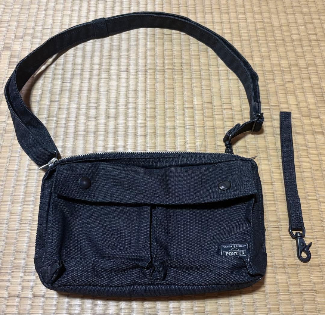 PORTER YOSHIDA SMOKY 2WAY Shoulder Bag Black Japan Authentic