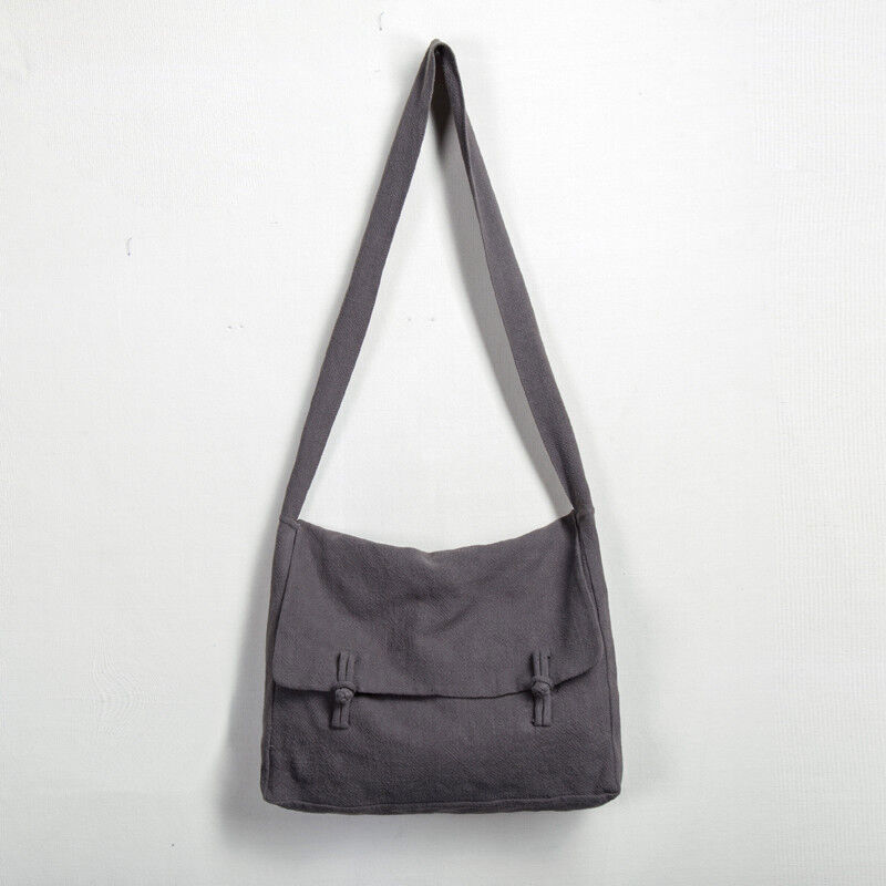 Chinese Buddhist Cotton Linen Crossbody Bags Zen Monk Meditation Shoulder Bag
