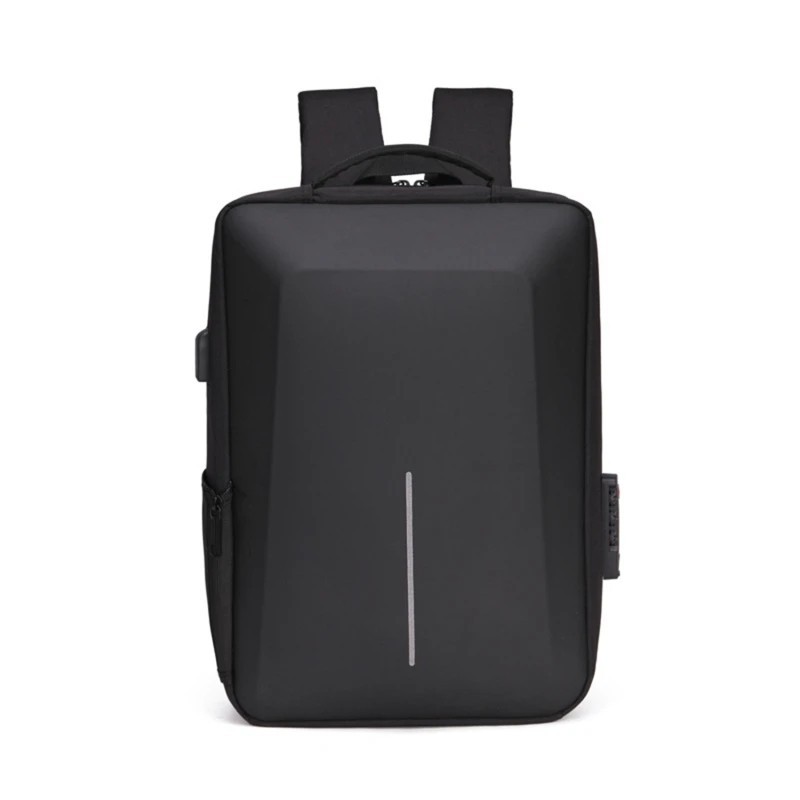 Men’s Hard Shell Backpack Anti-theft Travel Bag USB Charging Computer
