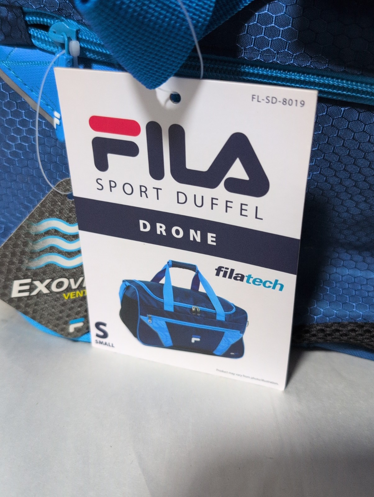 Fila Sport Duffel Drone Filatech Small Bag 19″ L X 11″ W X 12″ H. NEW With Tags