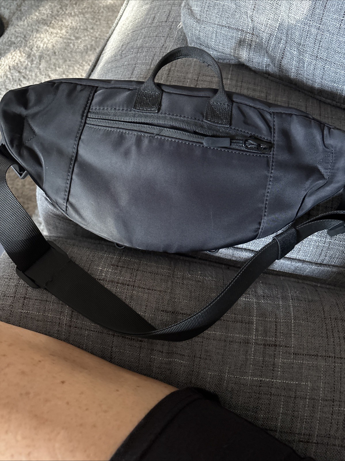 SPYDER BASIC Black Tactical Waist Bag with Multiple Pockets